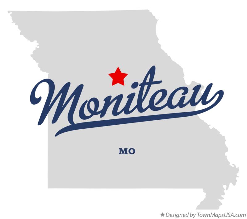 Map of Moniteau, MO, Missouri