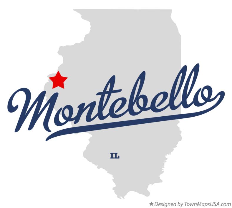 Map of Montebello, IL, Illinois