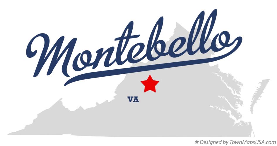 Map of Montebello, VA, Virginia