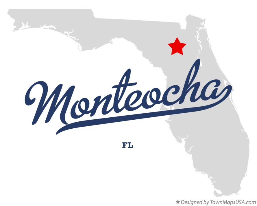 Map of Monteocha, FL, Florida
