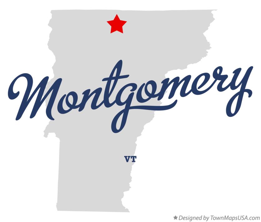 Map of Montgomery, VT, Vermont