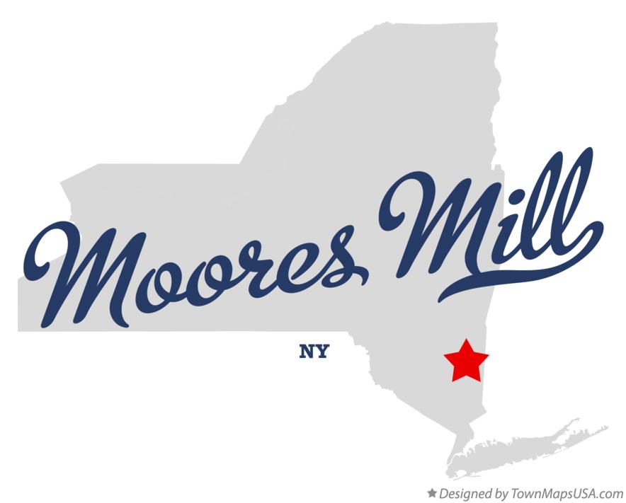 Map of Moores Mill, NY, New York