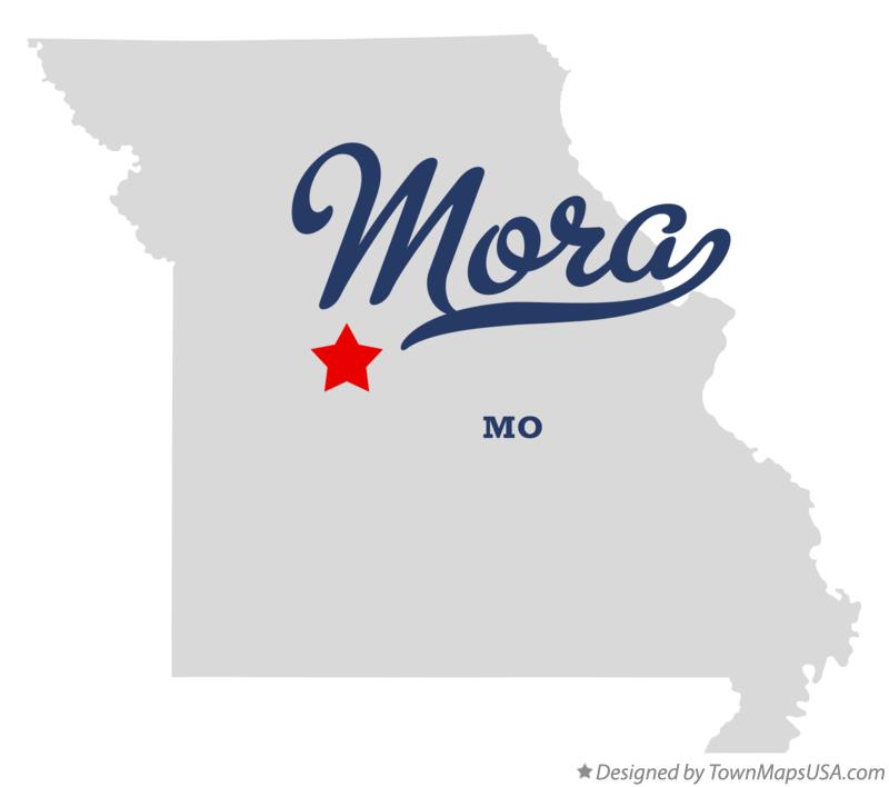 Map of Mora, MO, Missouri