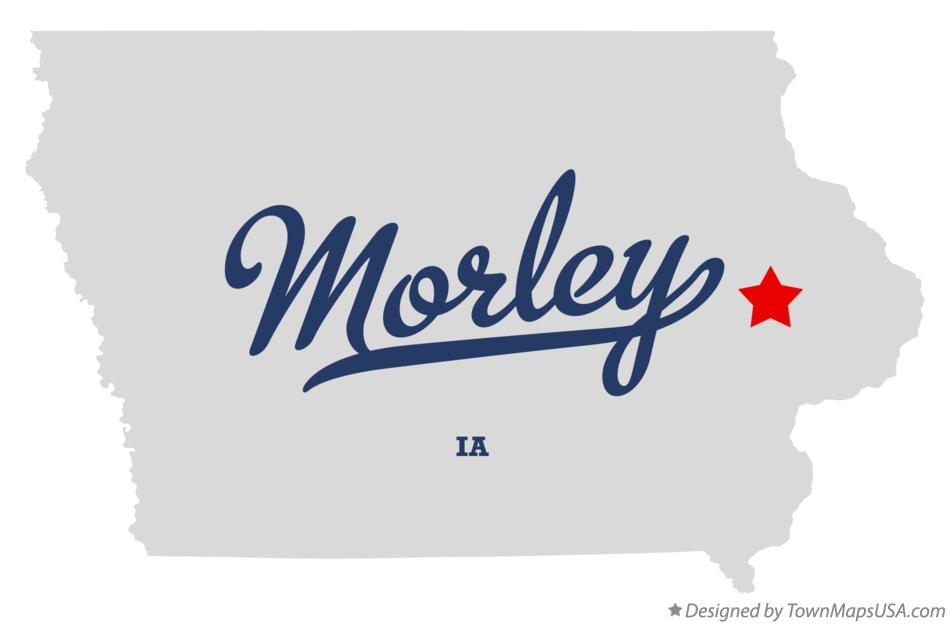 Map of Morley, IA, Iowa