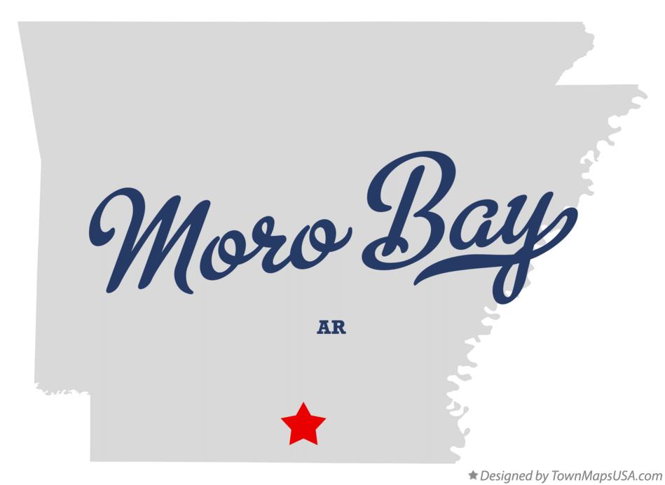 Map of Moro Bay, AR, Arkansas