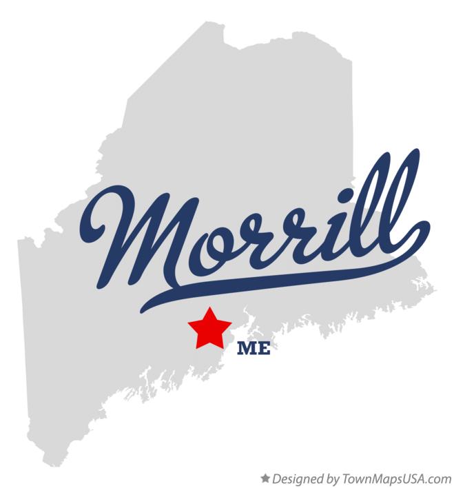Map of Morrill, ME, Maine