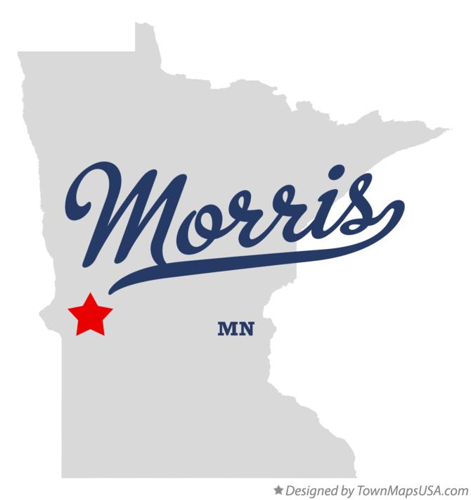 Map of Morris, MN, Minnesota
