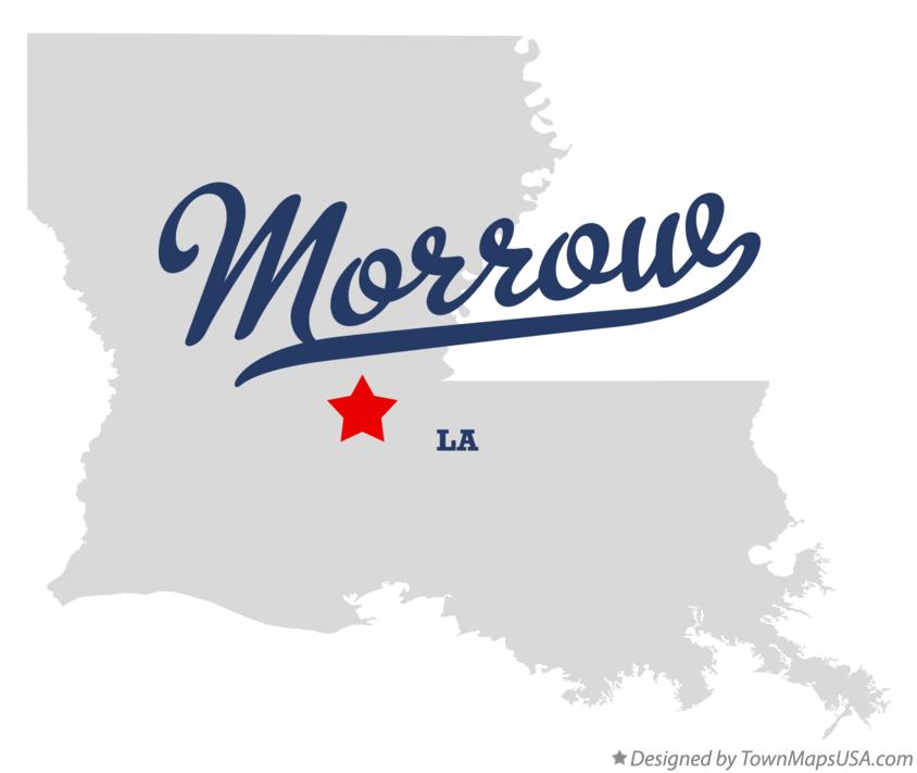 Map of Morrow, LA, Louisiana