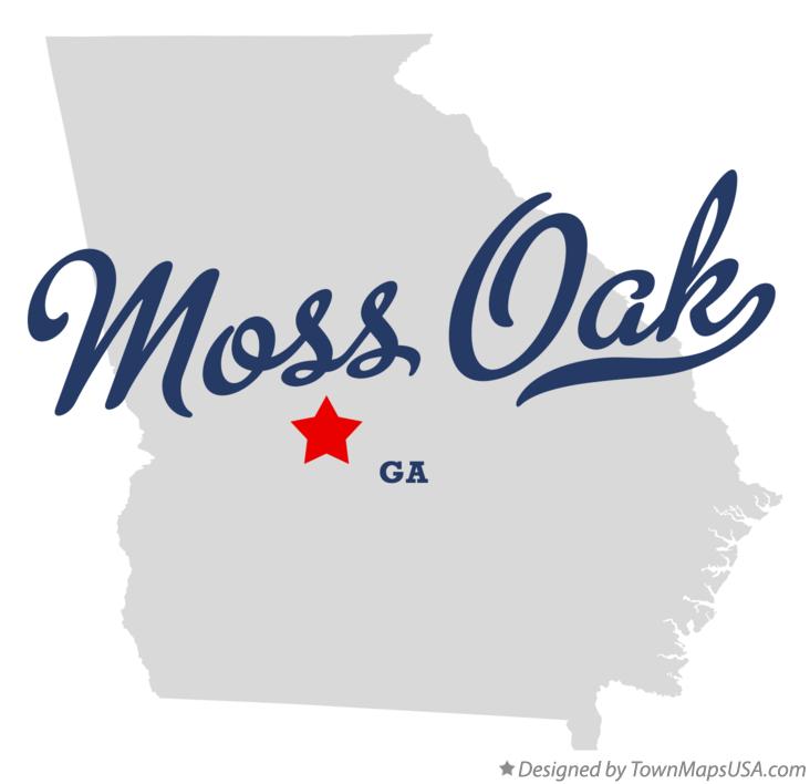 Map of Moss Oak, GA,