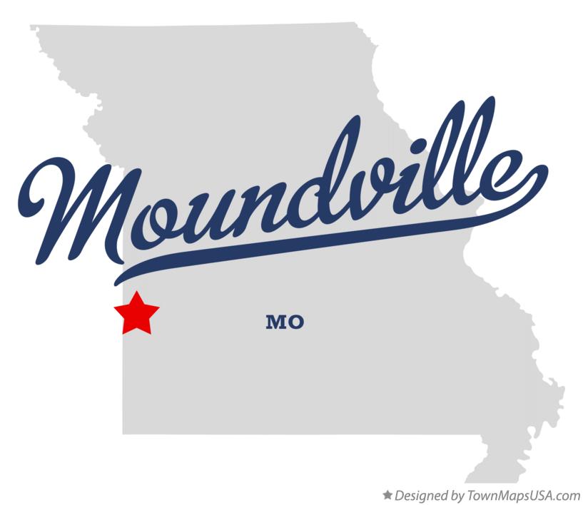 Map of Moundville, MO, Missouri