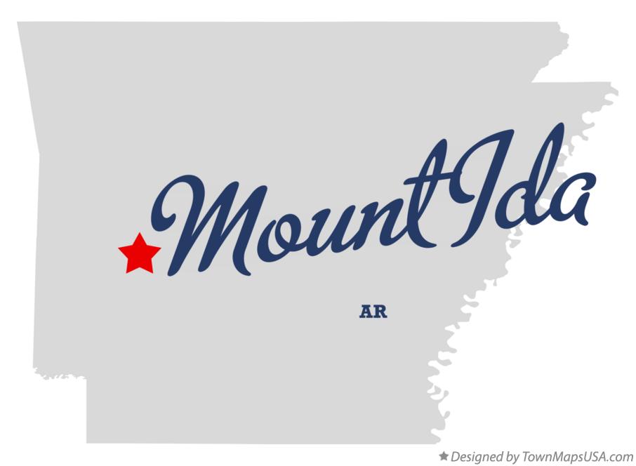 Map of Mount Ida, AR, Arkansas