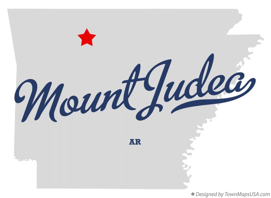 Map of Mount Judea, AR, Arkansas