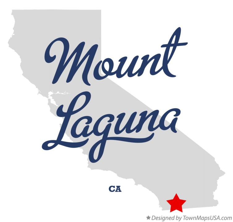 Map of Mount Laguna, CA, California