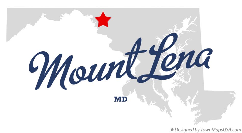 Map of Mount Lena, MD, Maryland