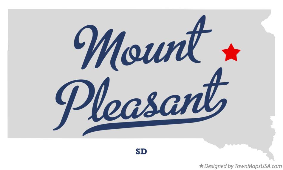Map of Mount Pleasant, SD, South Dakota