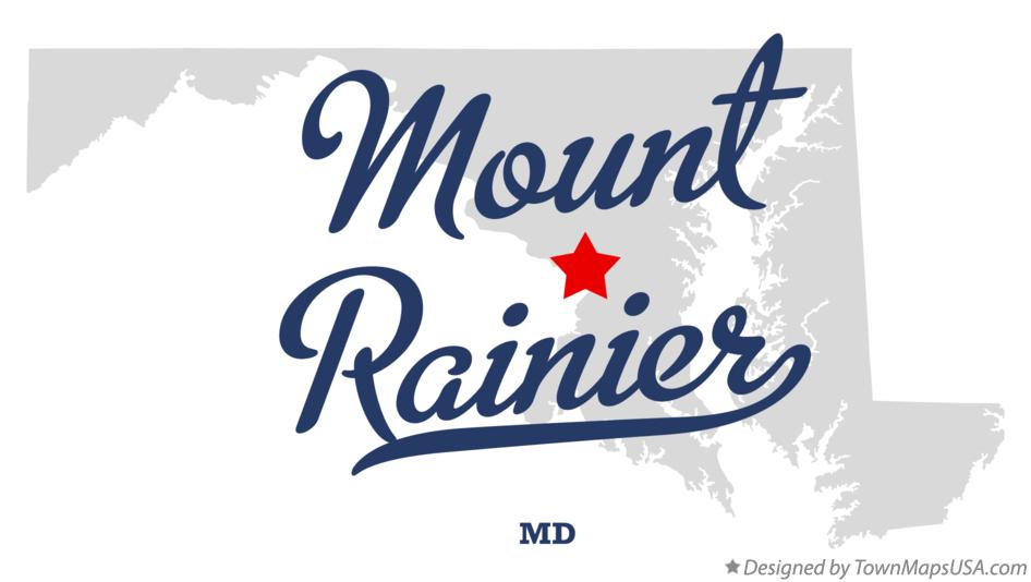 Map of Mount Rainier, MD, Maryland
