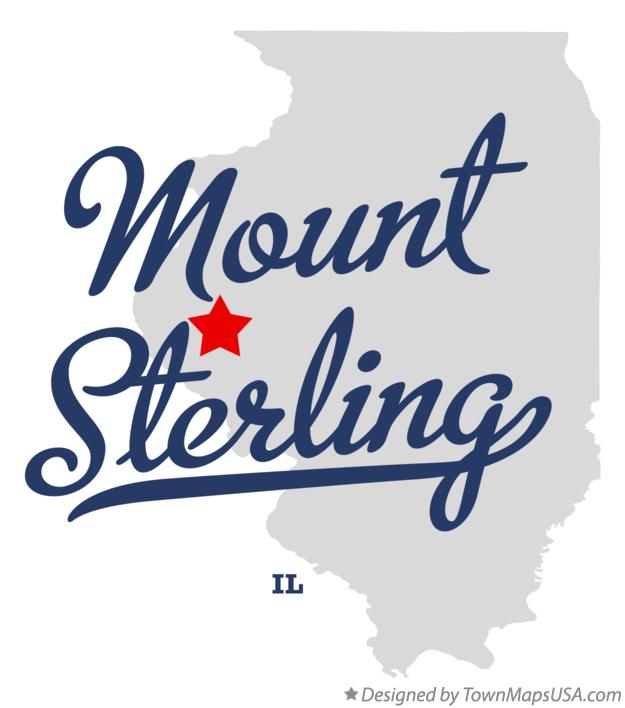 Map of Mount Sterling, IL, Illinois
