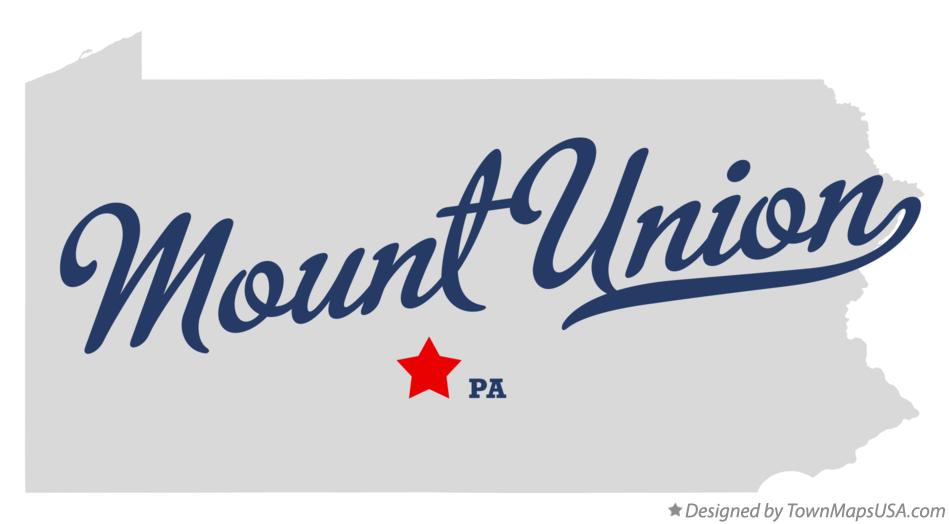 Map of Mount Union, PA, Pennsylvania