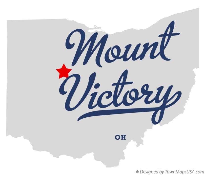 Map of Mount Victory, OH, Ohio