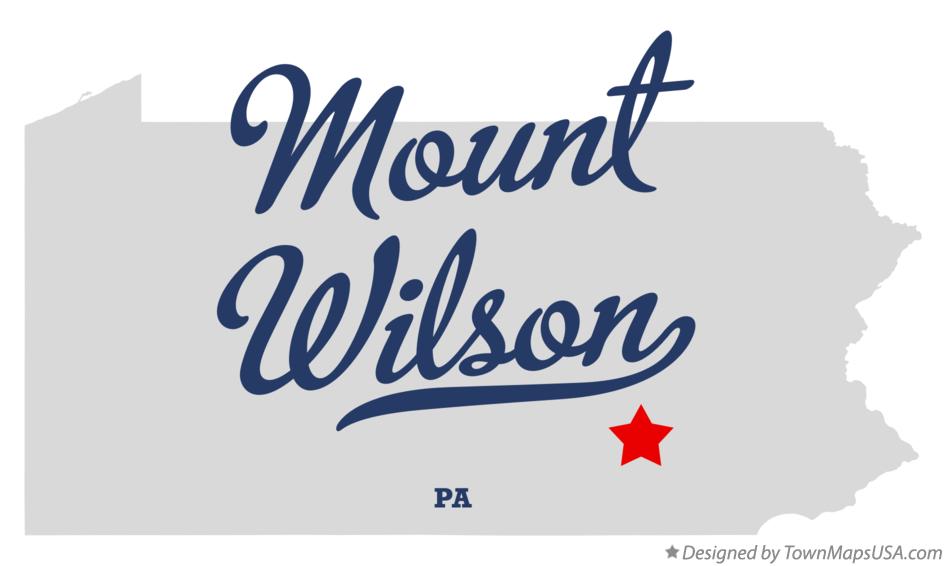 Map of Mount Wilson, PA, Pennsylvania