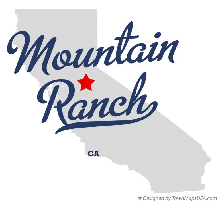 Map of Mountain Ranch, CA, California