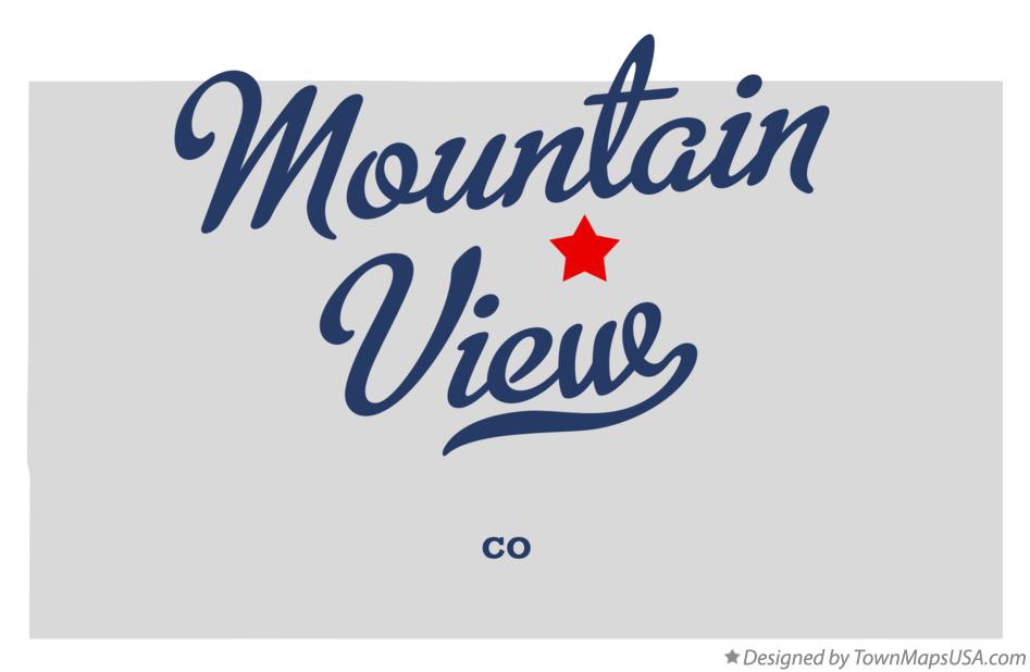 Map of Mountain View, CO, Colorado