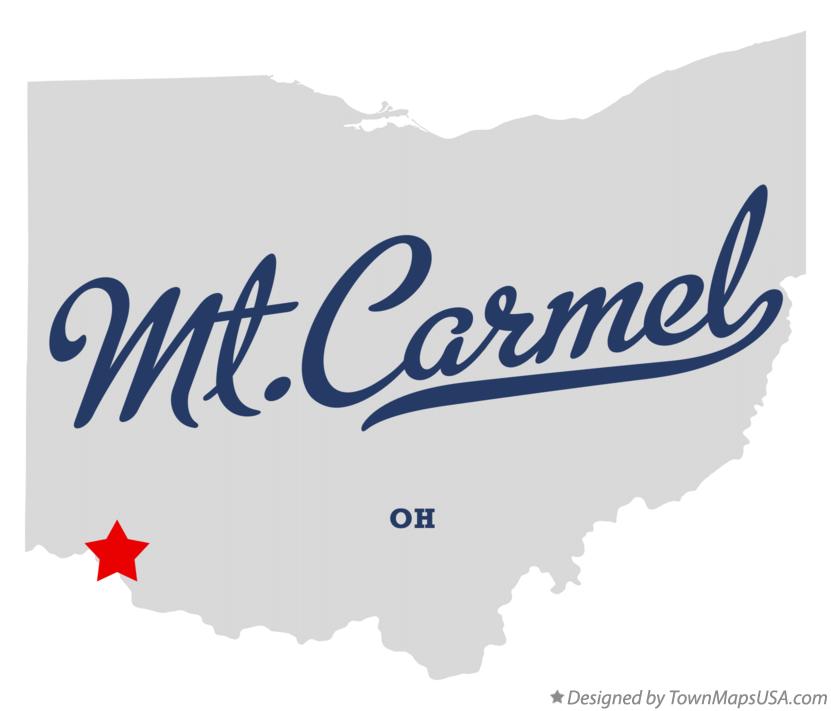 Map of Mt.Carmel, OH, Ohio