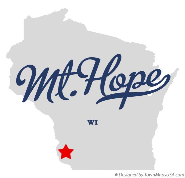 Map of Mt.Hope, WI, Wisconsin