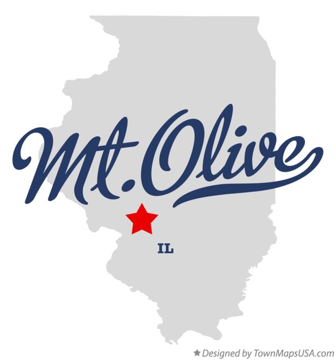Map of Mt.Olive, IL, Illinois
