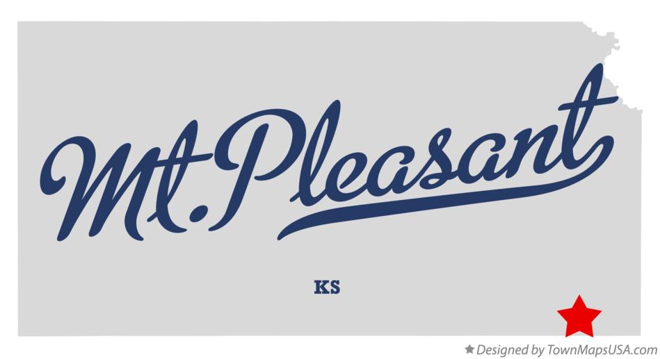 Map of Mt.Pleasant, Labette County, KS, Kansas