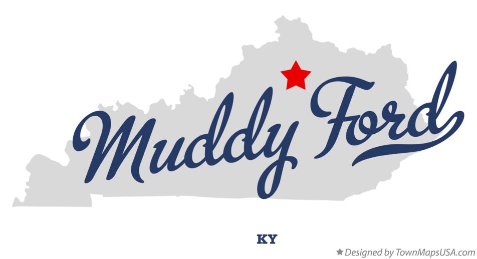 Map of Muddy Ford, KY, Kentucky