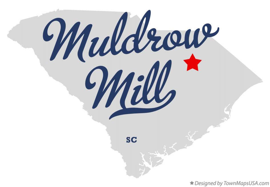 Map of Muldrow Mill, SC, South Carolina