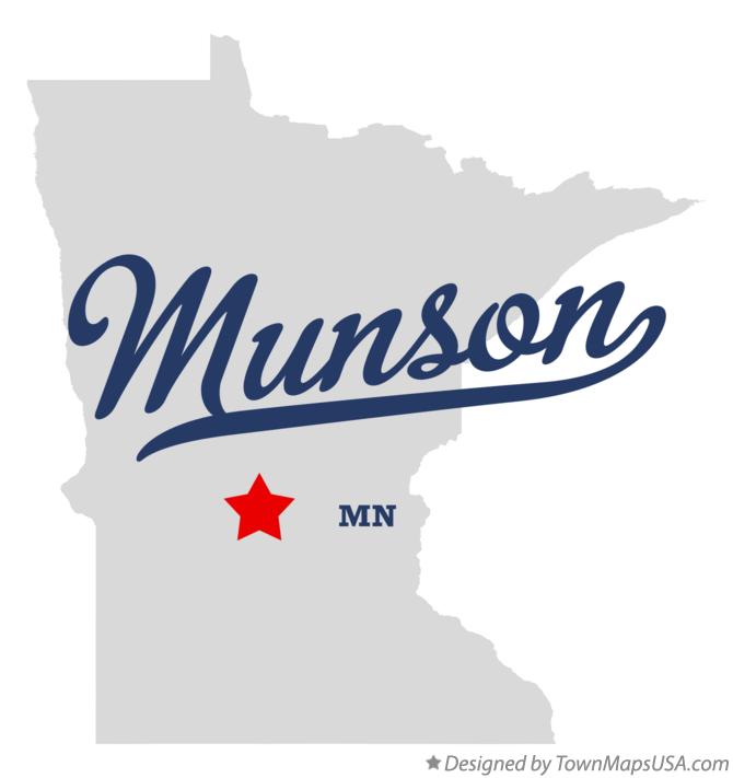 Map of Munson, MN, Minnesota