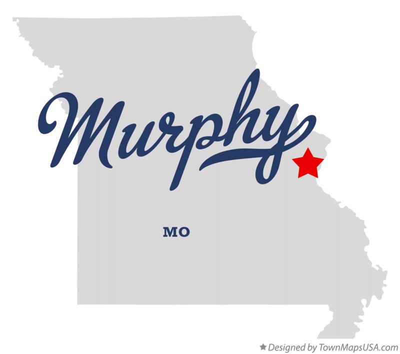 Map of Murphy, MO, Missouri
