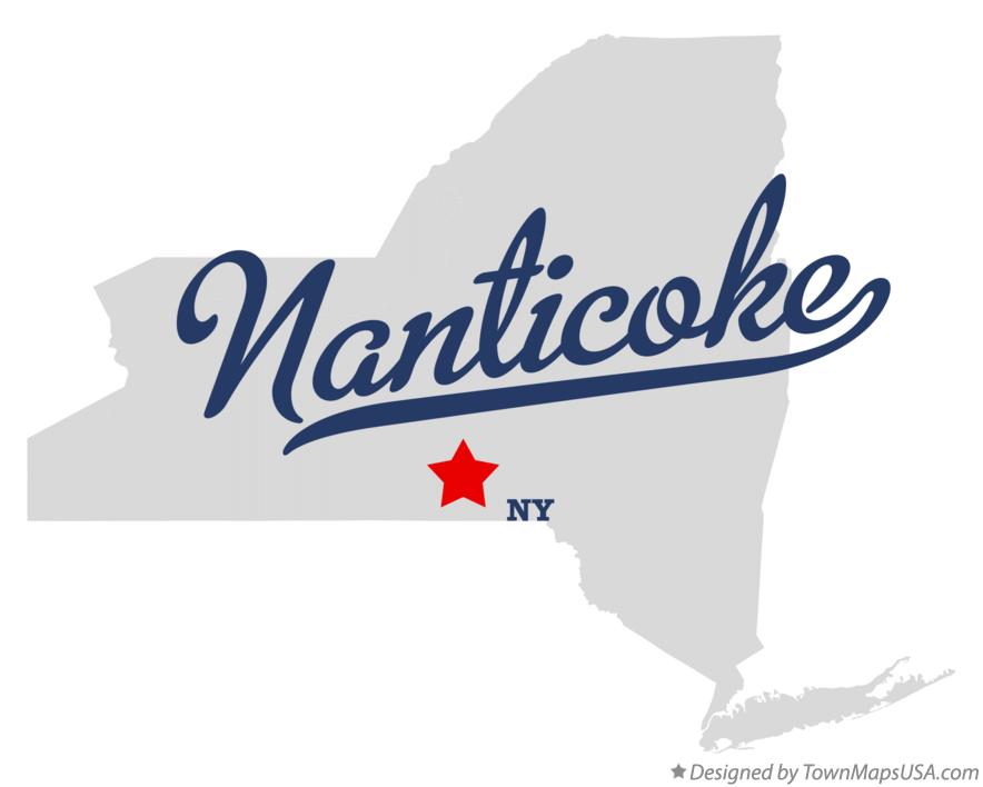 Map of Nanticoke, NY, New York