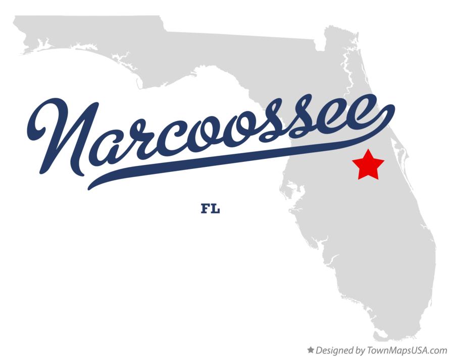 Map of Narcoossee, FL, Florida