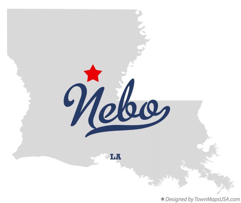 Map of Nebo, LA, Louisiana