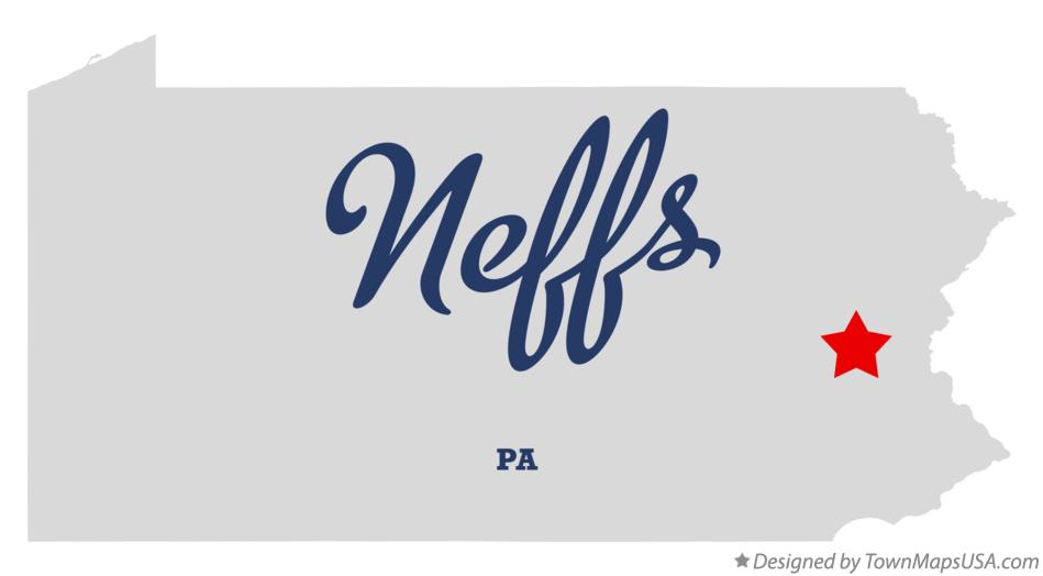 Map of Neffs, PA, Pennsylvania