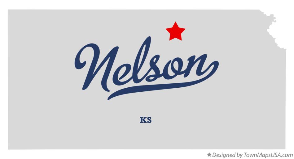 Map of Nelson, KS, Kansas
