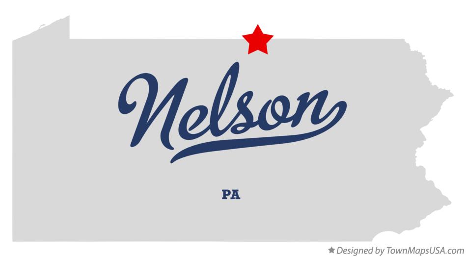 Map of Nelson, PA, Pennsylvania