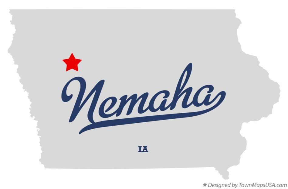 Map of Nemaha, IA, Iowa