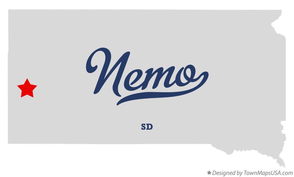 Map of Nemo, SD, South Dakota