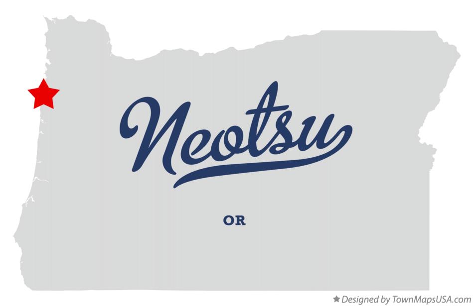 Map of Neotsu, OR, Oregon