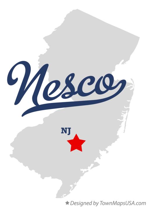 Map of Nesco, NJ, New Jersey