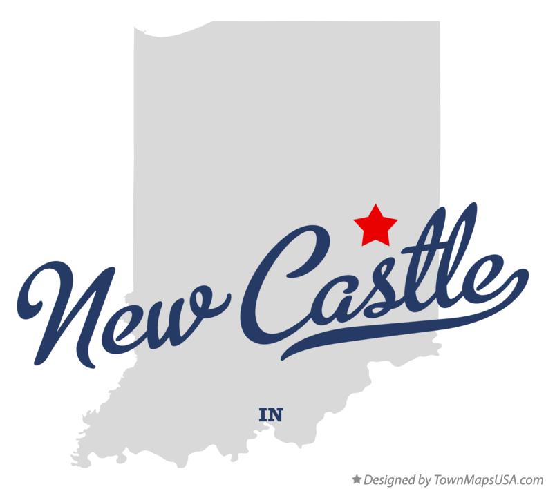 New Castle Indiana Map Map Of New Castle, In, Indiana