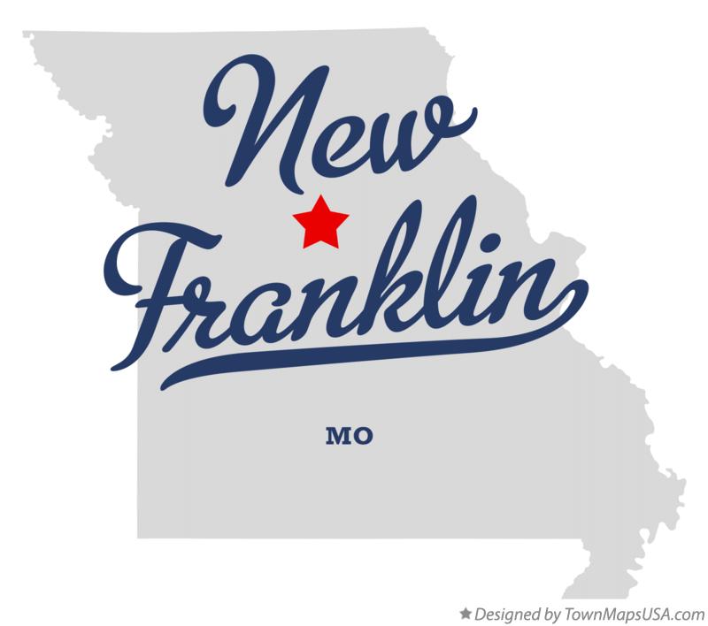 Map of New Franklin, MO, Missouri