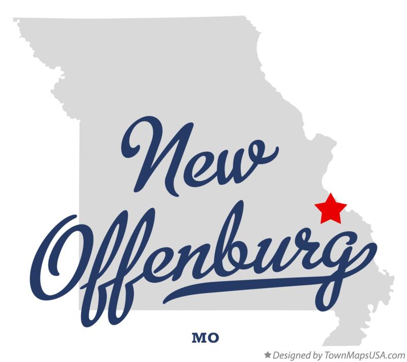 Map of New Offenburg, MO, Missouri