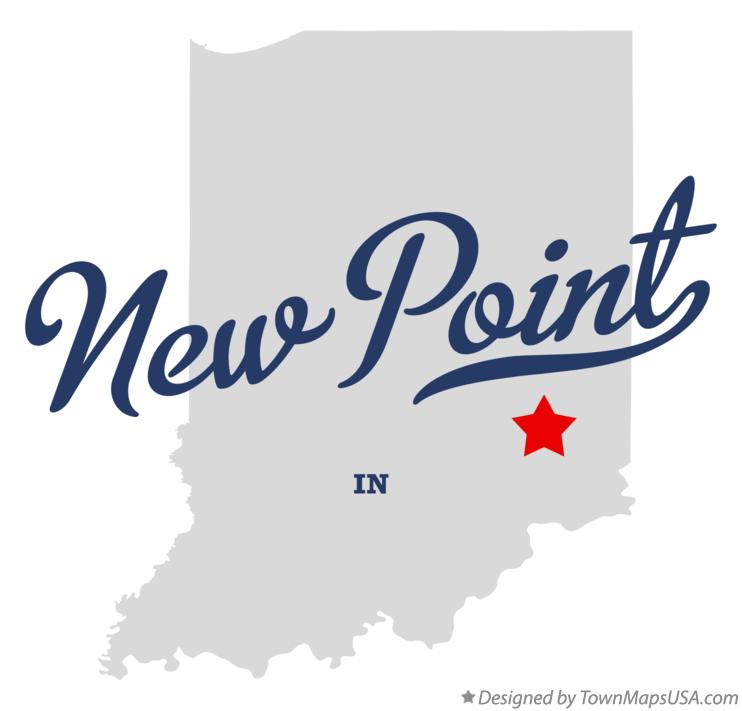 Map of New Point, IN, Indiana