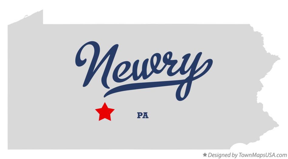 Map of Newry, PA, Pennsylvania