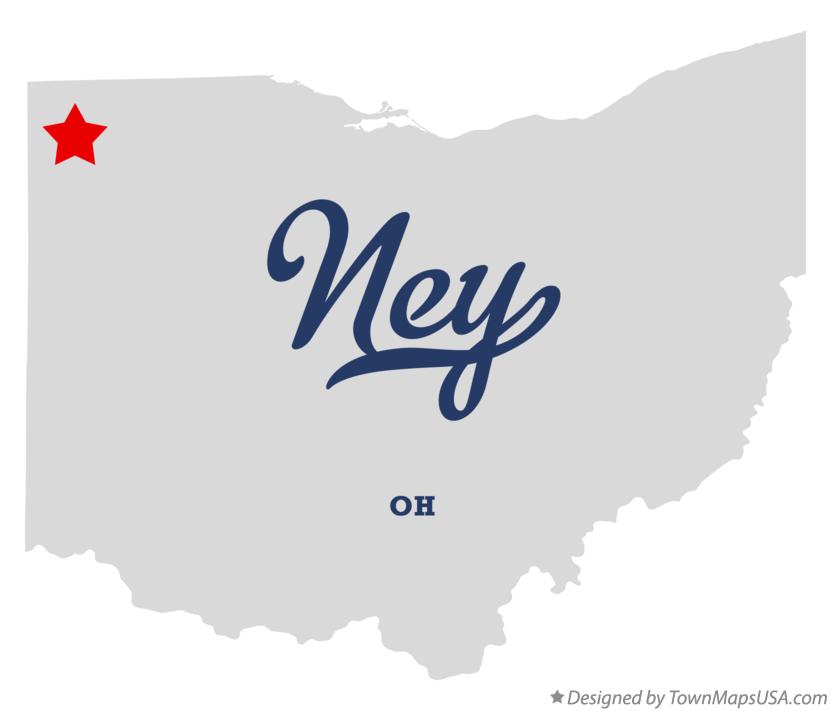Map of Ney, OH, Ohio